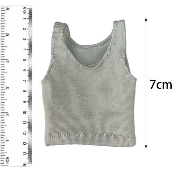 Gilet 1:6 in Tessuto per Bambole 12 Pollici - Accessorio Realistico per Figure Maschili
