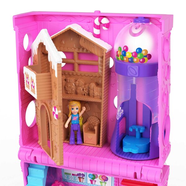 Polly Pocket Pollyville Negozio di dolci con 2 bamboline e negozio dolci