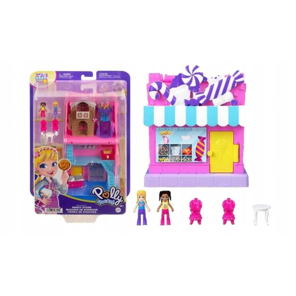 Polly Pocket Pollyville Negozio di dolci con 2 bamboline e negozio dolci