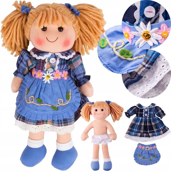 Bambola di pezza Karolina – Morbida bambola da coccolare per bambini 0+