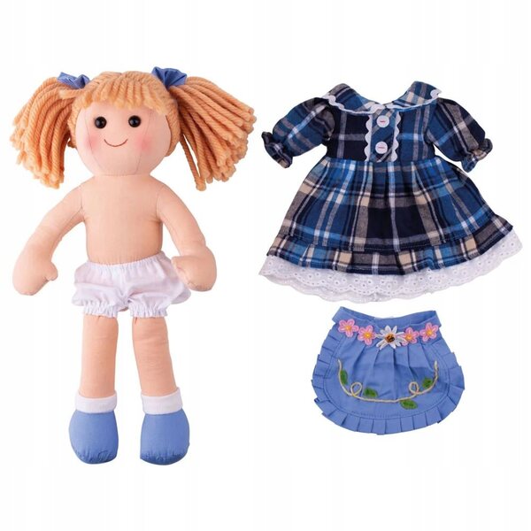 Bambola di pezza Karolina – Morbida bambola da coccolare per bambini 0+