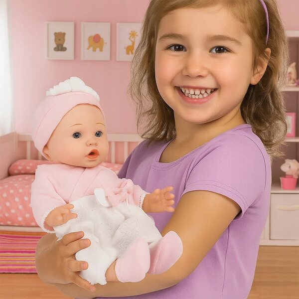 Baby Doll 29 cm con marsupio e accessori - Set per bambine 3+