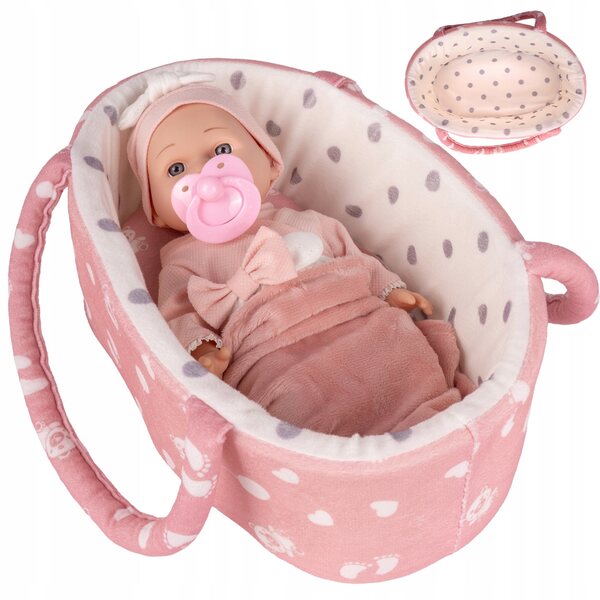 Baby Doll 29 cm con marsupio e accessori - Set per bambine 3+