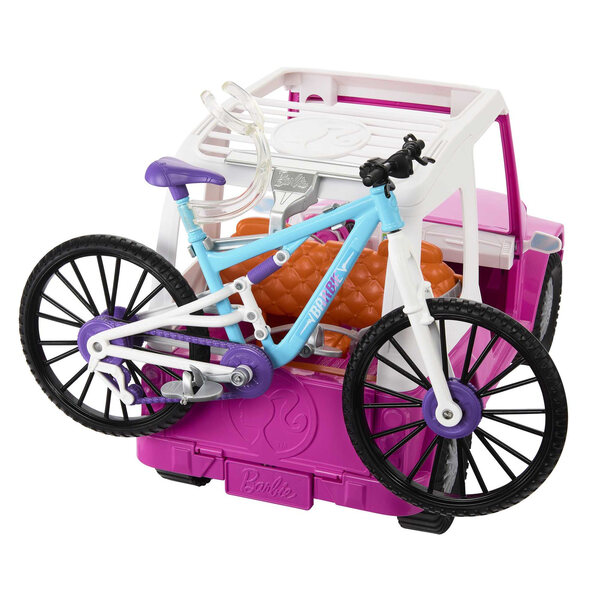 Barbie Made to Move mit Jeep und Mountainbike – großes Sport-Abenteuer-Set