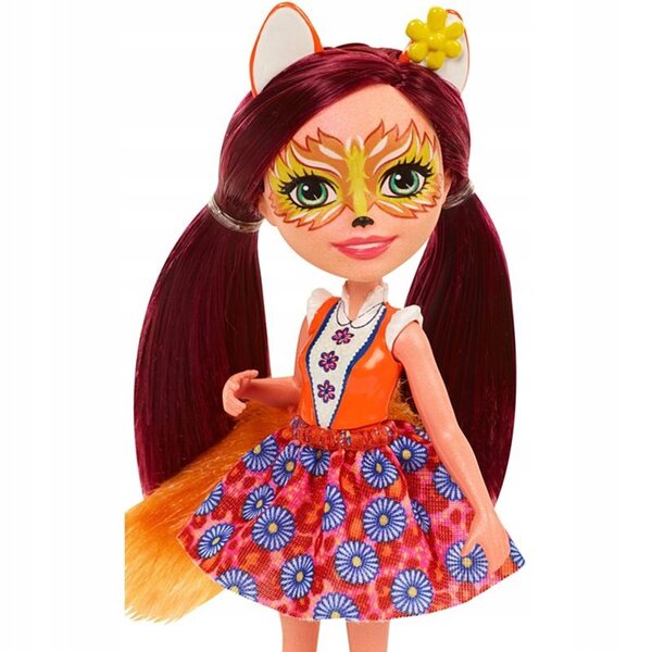 Bambola Felicity Fox e il suo Amico Animale Mattel Enchantimals 15 cm