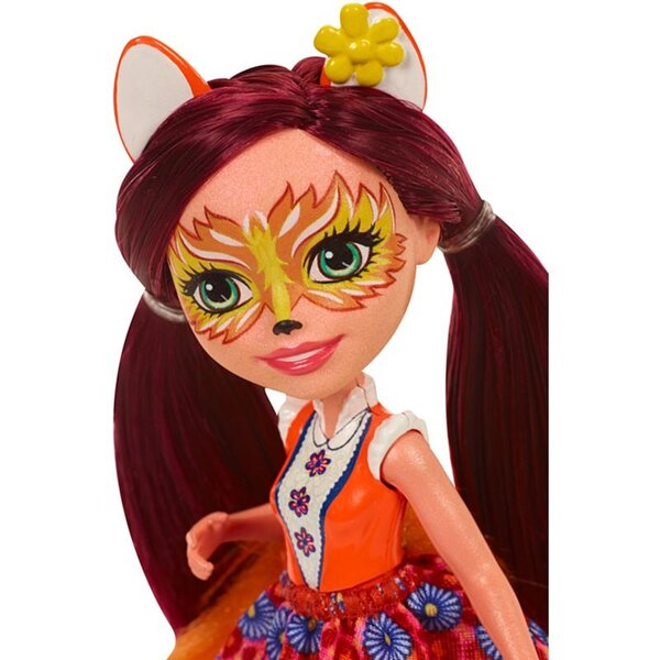 Bambola Felicity Fox e il suo Amico Animale Mattel Enchantimals 15 cm