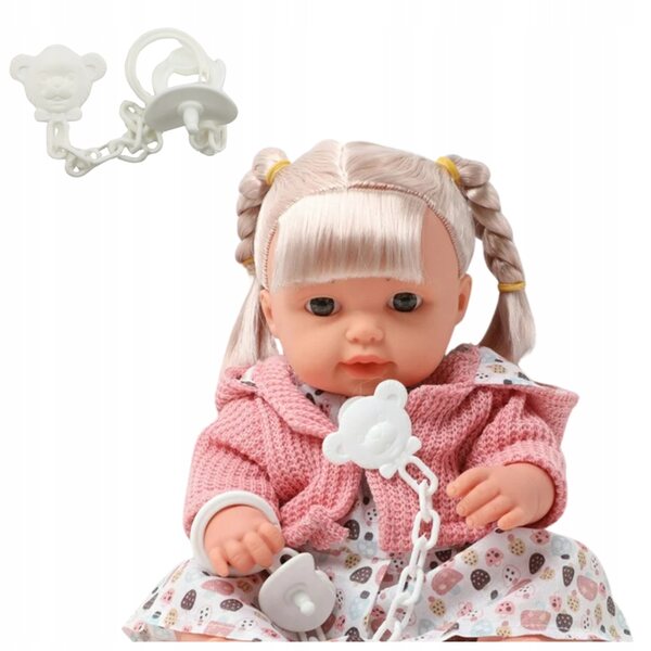 Baby Doll da 30 cm con arti mobili, ciuccio e suoni realistici
