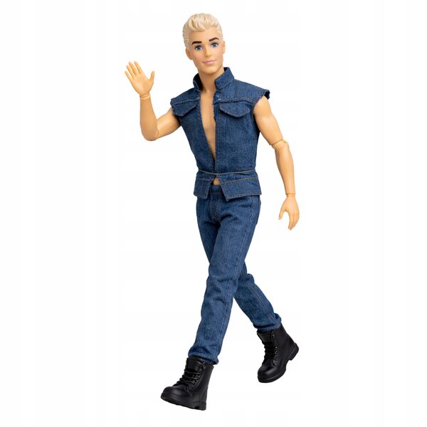 Ken, der blonde Gitarrist, 30 cm große Puppe mit beweglichen Gelenken und Musikzubehör