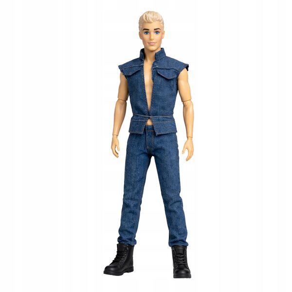Ken, der blonde Gitarrist, 30 cm große Puppe mit beweglichen Gelenken und Musikzubehör