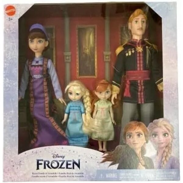 Disney Frozen Kraina Lodu Set 4 Puppen Königsfamilie Anna Elsa und Eltern