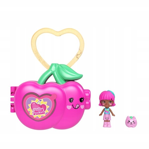 Polly Pocket Cherry Fruit Surprise Set - Комплект мини кукла и кутия