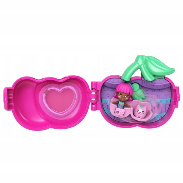 Polly Pocket Cherry Fruit Surprise Set - Комплект мини кукла и кутия