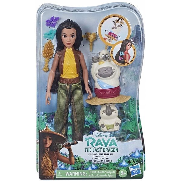 Bambola Raya con set per acconciature - Hasbro The Last Dragon 28 cm