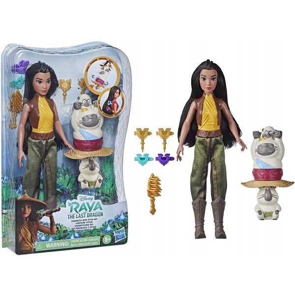 Bambola Raya con set per acconciature - Hasbro The Last Dragon 28 cm