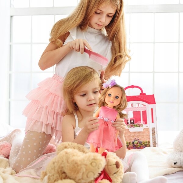 Bambola ballerina per pettinare e acconciare i capelli, 30 cm, con pettine