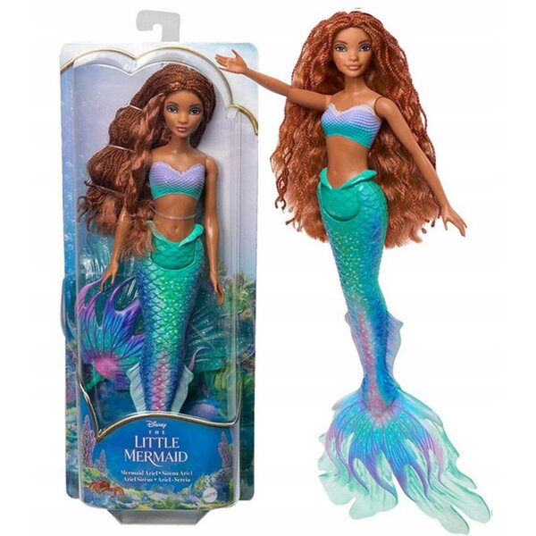 Bambola Ariel La Sirenetta Disney con coda sirena e accessorio Tigre Rajah