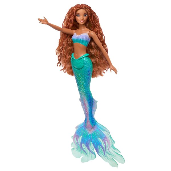 Bambola Ariel La Sirenetta Disney con coda sirena e accessorio Tigre Rajah