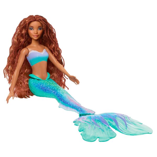 Bambola Ariel La Sirenetta Disney con coda sirena e accessorio Tigre Rajah