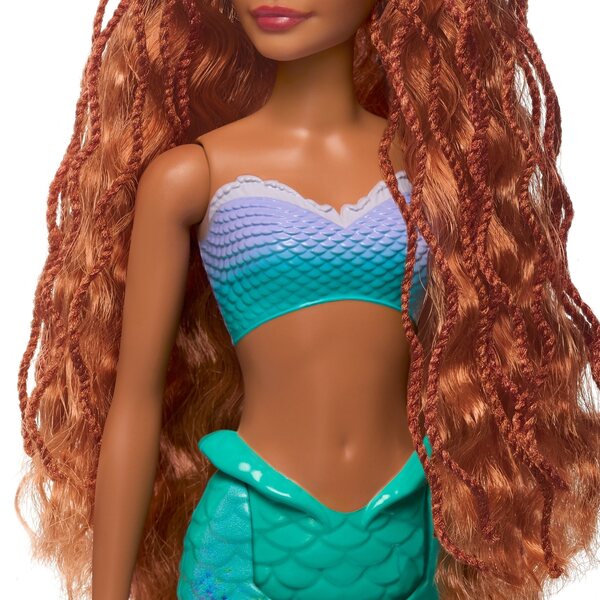 Bambola Ariel La Sirenetta Disney con coda sirena e accessorio Tigre Rajah