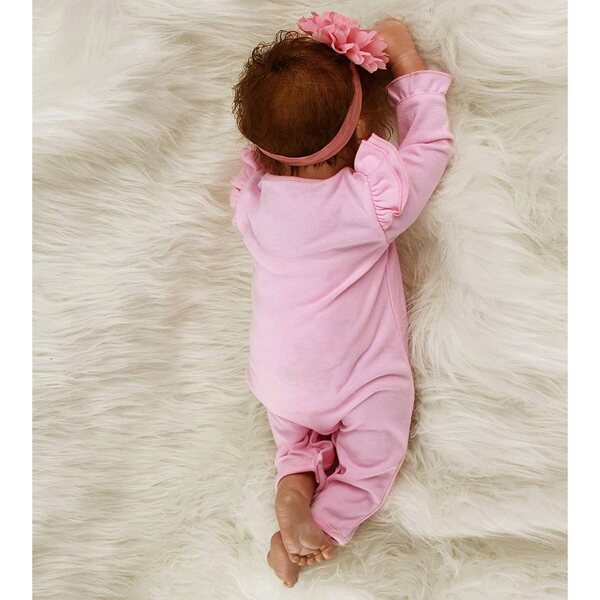 ZIYIUI 56 cm wiedergeborene Babypuppe aus Silikon mit Kleidung und CE-Zertifikaten