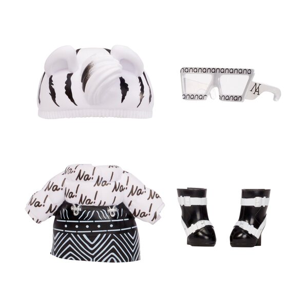 Eine Minipuppe! AN! AN! Überraschen Sie MGA Fluffy Zebra Girl mit einem modischen Animal-Outfit