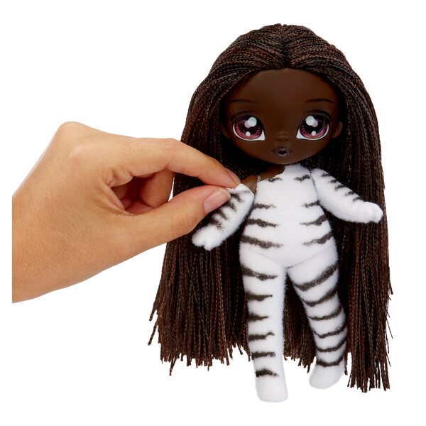 Eine Minipuppe! AN! AN! Überraschen Sie MGA Fluffy Zebra Girl mit einem modischen Animal-Outfit