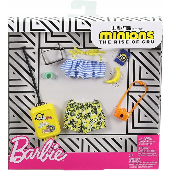 Barbie Fashionistas Kleider mit Minion-Motiv – Originelle Kleidung für Kinder ab 3 Jahren