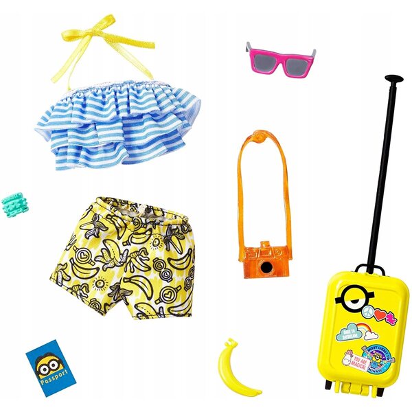 Barbie Fashionistas Kleider mit Minion-Motiv – Originelle Kleidung für Kinder ab 3 Jahren