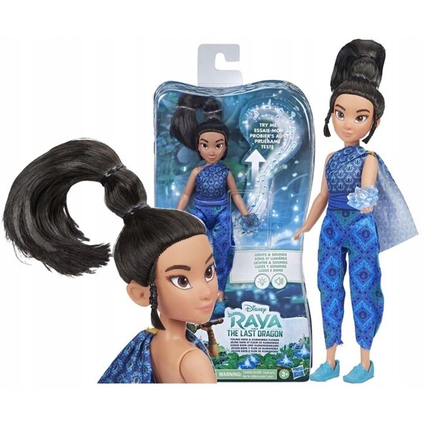 Bambola Disney Raya con Fiore Luminoso e Musica per Bambini dai 3 Anni