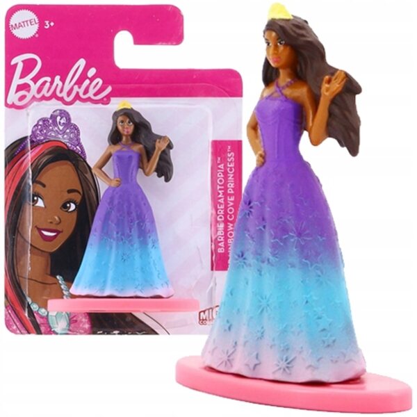 Barbie Dreamtopia Rainbow Cove Minipuppe mit Mattel Base 7 cm
