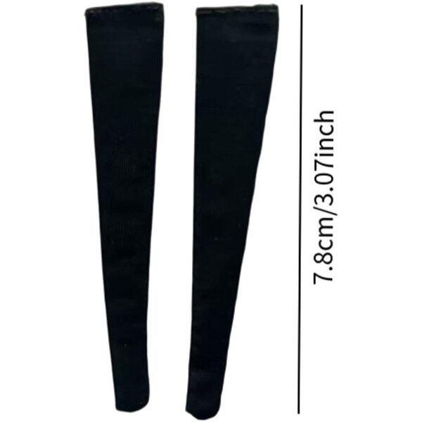 Calzini Neri Miniatura 1/12 per Action Figure Femminili - TISHITA