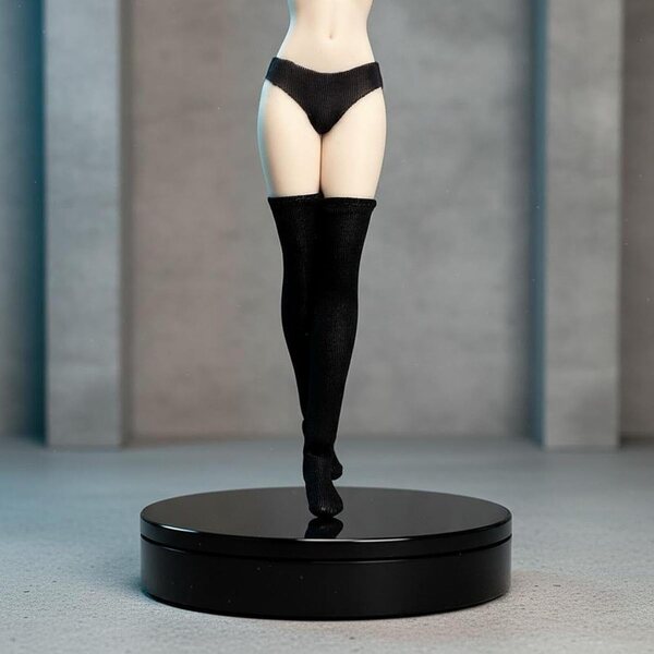 Calzini Neri Miniatura 1/12 per Action Figure Femminili - TISHITA