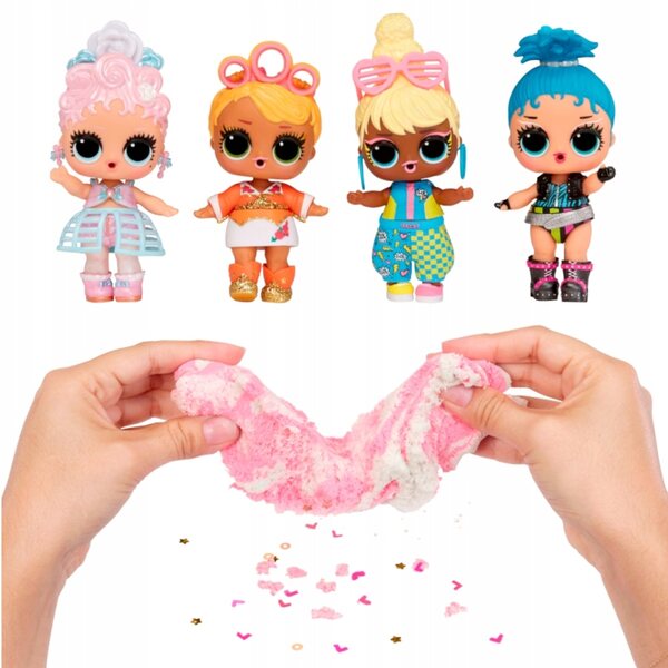 LOL Surprise Squish Sand Magic Hair - Minipop 10 cm met accessoires en Kinotic Sand