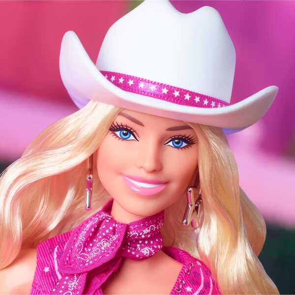 Barbie The Movie Movie Doll Cowgirl Margot Robbie für Kinder ab 6 Jahren
