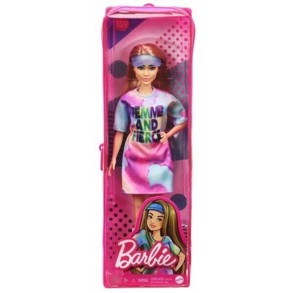Barbie Fashionistas Modna Przyjaciolka mit Hipster-Stil, farbenfroher Kleidung und trendigen Accessoires
