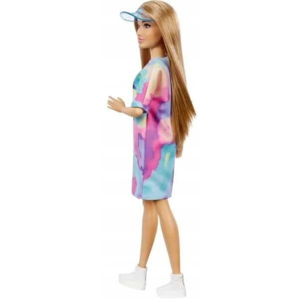 Barbie Fashionistas Modna Przyjaciolka mit Hipster-Stil, farbenfroher Kleidung und trendigen Accessoires