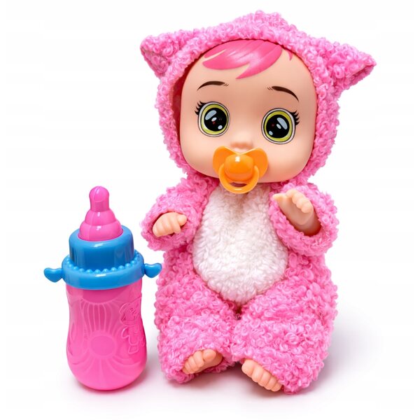 Bobas Minipuppe 13 cm mit Kleid, Flasche und Schnuller für Kinder ab 3 Jahren