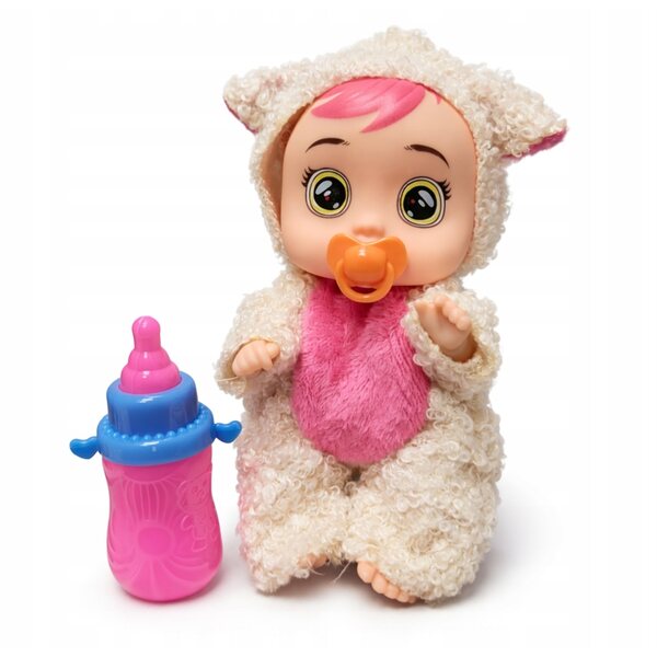 Bobas Minipuppe 13 cm mit Kleid, Flasche und Schnuller für Kinder ab 3 Jahren