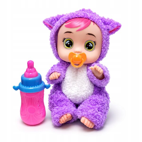 Bobas Minipuppe 13 cm mit Kleid, Flasche und Schnuller für Kinder ab 3 Jahren