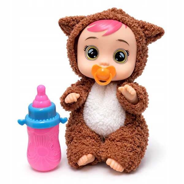Bobas Minipuppe 13 cm mit Kleid, Flasche und Schnuller für Kinder ab 3 Jahren