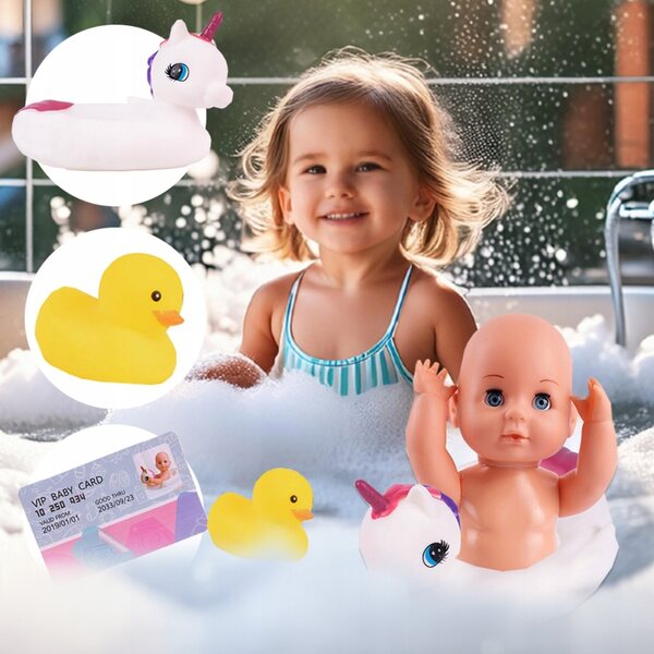 MalPlay Badezimmerzubehör mit Accessoires und Kleidung, sicher und farbenfroh, 30,5 cm