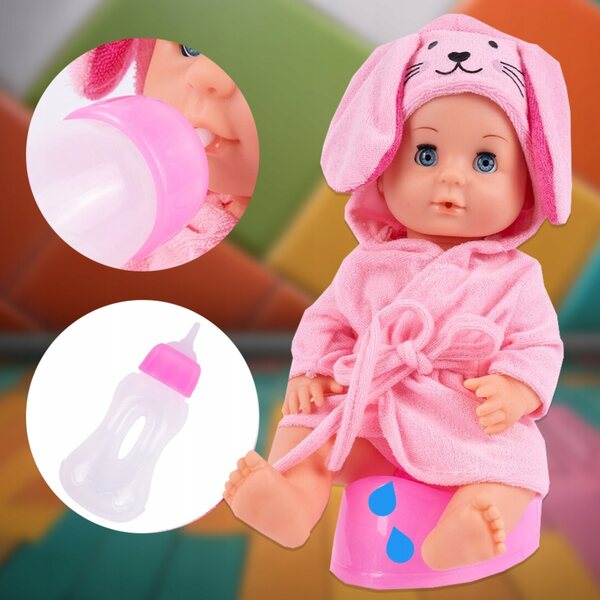 MalPlay Badezimmerzubehör mit Accessoires und Kleidung, sicher und farbenfroh, 30,5 cm