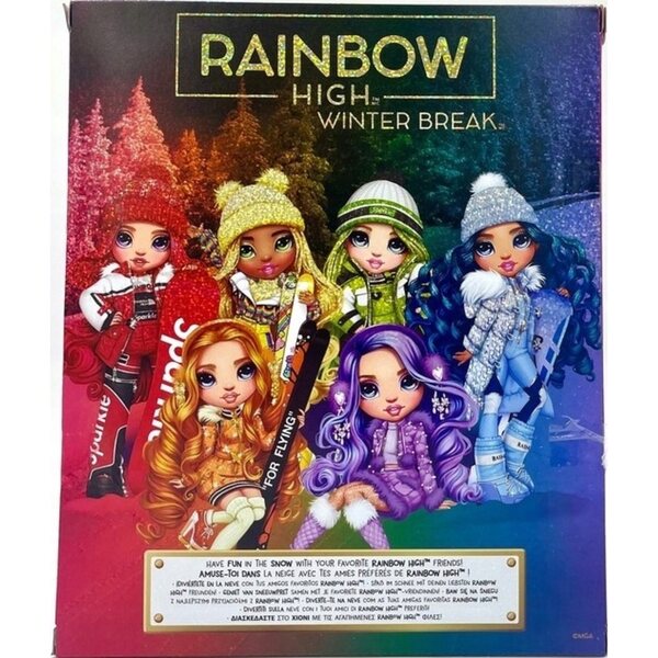 Bambola Rainbow High Sunny Madison Winter Chill, gialla, 28 cm, con accessori