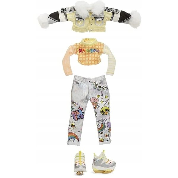 Bambola Rainbow High Sunny Madison Winter Chill, gialla, 28 cm, con accessori
