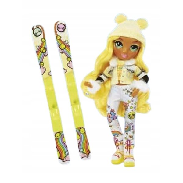 Bambola Rainbow High Sunny Madison Winter Chill, gialla, 28 cm, con accessori