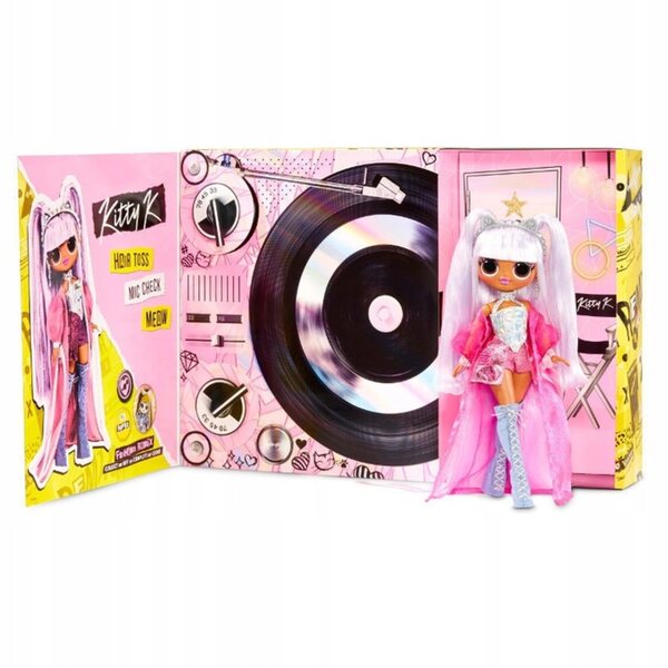 L.O.L. Überraschung O.M.G. Remix Kitty Queen – Modepuppe mit 25 Überraschungen und Sounds