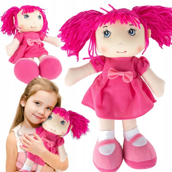 Ilonka 35 cm weiche und farbenfrohe Stoffpuppe für sichere Kinder