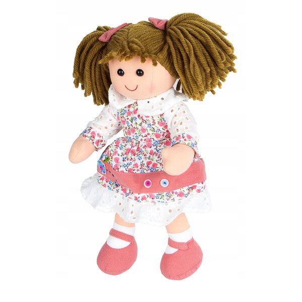 Morbida bambola da coccolare Zosia altezza 38 cm con capelli scuri per bambini 12m+