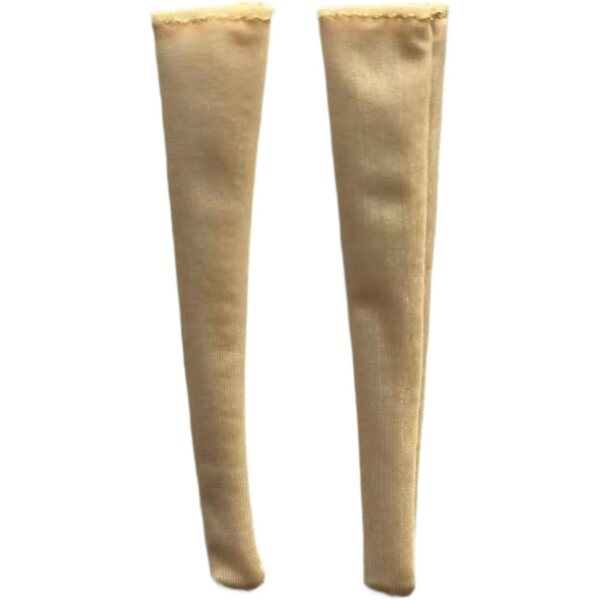 Calzini in tessuto per action figure femminili 1/12, colore pelle, 7,8 cm
