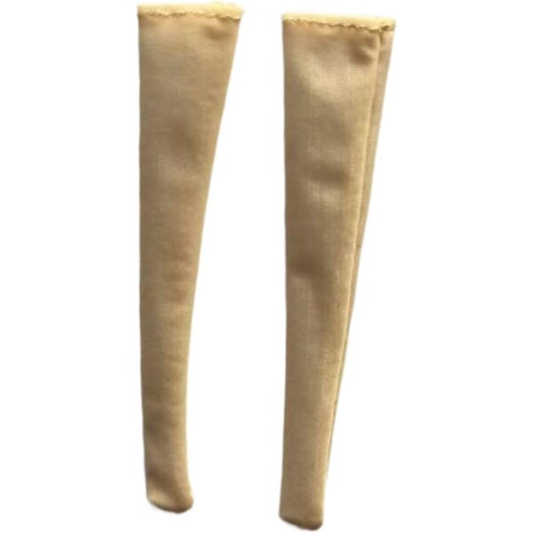 Calzini in tessuto per action figure femminili 1/12, colore pelle, 7,8 cm